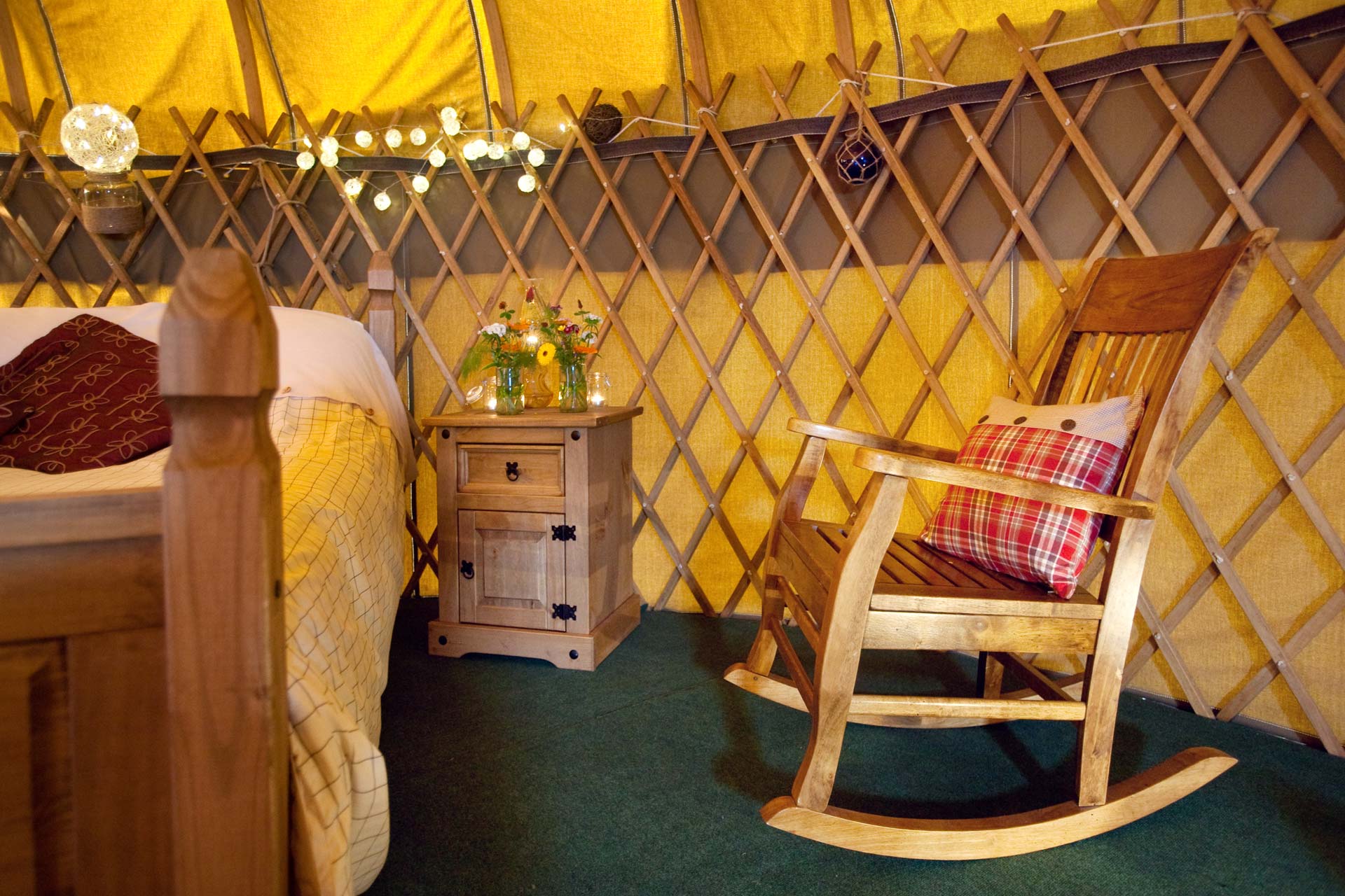 Rocking chair in Mulroy yurt