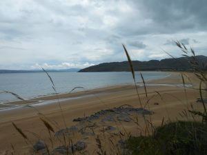 Ballymastocker on a cloudy day from the sand dunes